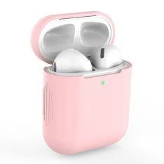 Apple AirPods - Silikone beskyttelses cover til opladerbox - Lys Pink