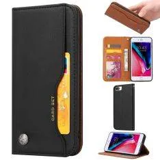 iPhone 6 Plus/6s Plus/7 Plus 8 Plus - Læder cover / etui - Sort