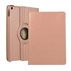 iPad 10.2 (2019/2020/2021) - Læder cover 360 grader roterbar - Rosa guld
