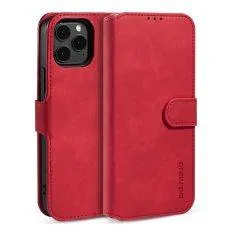 iPhone 13 - DG. MING Retro læder cover / pung - Rød
