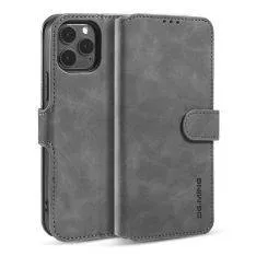 iPhone 13 - DG. MING Retro læder cover / pung - Grå