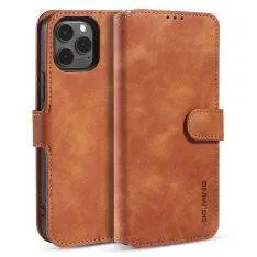 iPhone 13 Pro - DG. MING Retro læder cover / pung - Brun