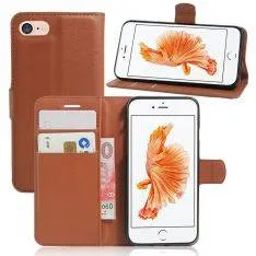 iPhone SE 3 5G (2022) / SE 2020 / iPhone 8/7 - læder cover / pung - Brun