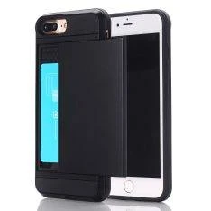 iPhone 8 Plus / 7 Plus - Armor Hybrid cover med Kortholder - Sort