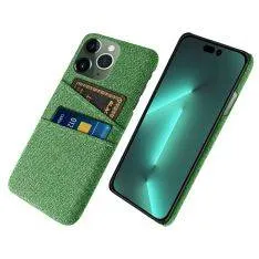 iPhone 14 Pro - Premium hard cover med kortholdere - Grøn