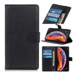 Samsung Galaxy A40 - Læder cover / pung - Sort