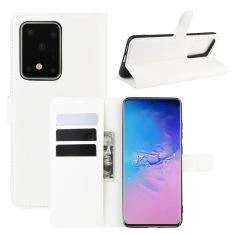 Samsung Galaxy S20 Ultra - Læder cover / pung - Hvid