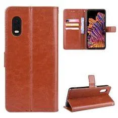 Samsung Galaxy Xcover Pro - Læder cover / pung - Brun