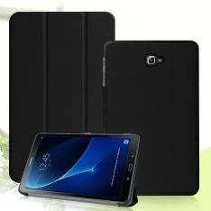 Samsung Galaxy Tab A 10.1 - Tri-fold læder Smart Cover - Sort
