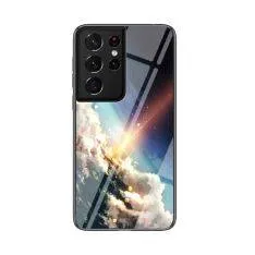 Samsung Galaxy S21 Ultra 5G - Hybrid cover med bagside af hærdet glas - Meteor