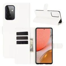 Samsung Galaxy A72 - Læder cover / pung - Hvid