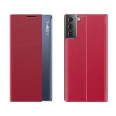 Samsung Galaxy S21 5G - Læder View Window cover - Rød