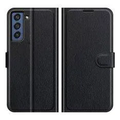 Samsung Galaxy S21 FE 5G - Læder cover / pung - Sort