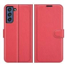 Samsung Galaxy S21 FE 5G - Læder cover / pung - Rød