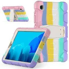 Samsung Galaxy Tab A7 Lite 8.7  - Shockproof Hybrid cover m/Kickstand - Multifarvet/pink
