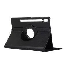 Samsung Galaxy Tab S7 FE - Læder cover 360 grader roterbar - Sort