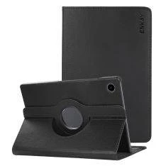 Samsung Galaxy Tab A8 10.5 (2021) - ENKAY læder cover 360 grader roterbar - Sort