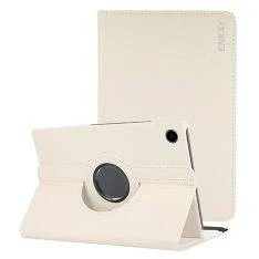 Samsung Galaxy Tab A8 10.5 (2021) - ENKAY læder cover 360 grader roterbar - Beige
