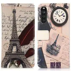 Sony Xperia 10 III - Læder cover / pung - Printet design - Eiffeltårnet