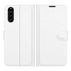 Sony Xperia 10 III - Læder cover / pung - Hvid