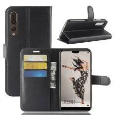 Huawei P20 Pro - Læder cover / pung - Sort