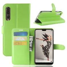 Huawei P20 Pro - Læder cover / pung - Grøn