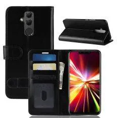 Huawei Mate 20 Lite - Læder cover/pung - Sort