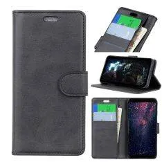 Huawei P30 Lite - Læder cover/pung - Sort