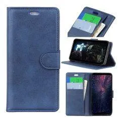Huawei P30 Lite - Læder cover/pung - Blå