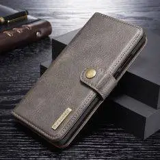 Huawei P30 Pro - DG MING 2-i-1 Ægte læder cover / pung - Aftagelig - Grå