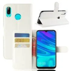 Huawei P30 Lite - Læder cover / pung - Hvid