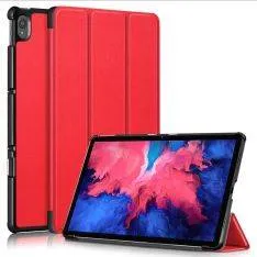 Lenovo Tab P11 / Tab P11 Plus - Tri-Fold læder cover - wake up/sleep funktion - Rød