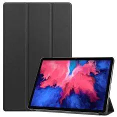 Lenovo Tab P11 / Tab P11 Plus - Tri-Fold læder cover / taske - Sort