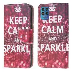 Motorola G100 - Læder cover/ pung - Printet Design - Slogan