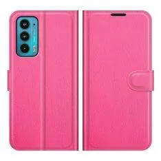 Motorola Edge 20 - Læder cover / pung - Rosa