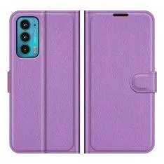 Motorola Edge 20 - Læder cover / pung - Lilla
