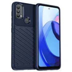 Motorola E20/E30/E40 - Thunder Series gummi cover - Blå