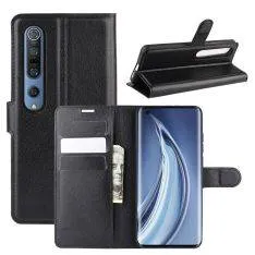 Xiaomi Mi 10/10 Pro - Læder cover / pung - Sort