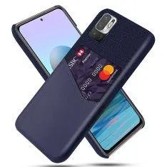 Xiaomi Redmi Note 10 5G - KSQ læder hard cover med kortholder - Blå