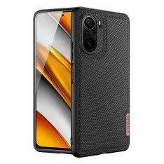 Xiaomi MI11i / Poco F3 - DUX DUCIS Fino Hybrid cover - Tekstil Design - Sort