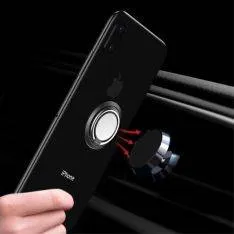 Kickstand finger grip holder til iPhone/smartphone - Sort