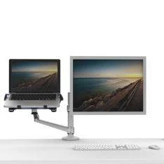 WERGON Apollo – Dual holder til laptop og skærm i elegant aluminium