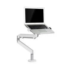 WERGON - Felix - Desktop holder med Gasfjeder til monitor skærm op til 32" / Laptop 11-17" - Sølv