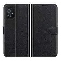 Asus Zenfone 8 - Læder cover / pung - Sort