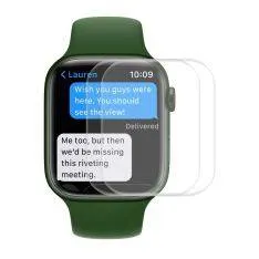 Apple Watch 7 / 45mm - ENKAY curved ultraklar skærmbeskyttelse med  komplet dækning - Transparent - 2 stk.