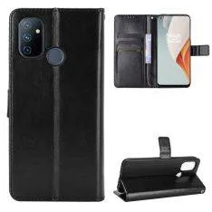 OnePlus Nord N100 5G - Læder cover / pung - Sort