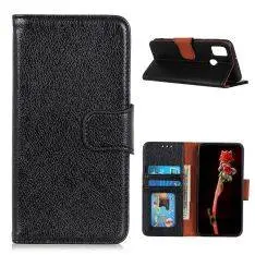 OnePlus Nord N100 5G - Ægte læder cover / pung - Sort
