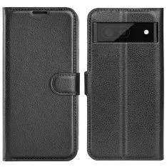 Google Pixel 7 Pro - Læder cover / pung - Sort