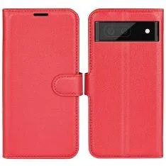 Google Pixel 7 Pro - Læder cover / pung - Rød