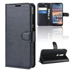 Nokia 4.2 - Læder cover / pung - Sort